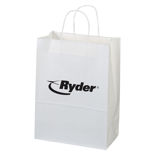 White Paper Shopper Bag-Jenny