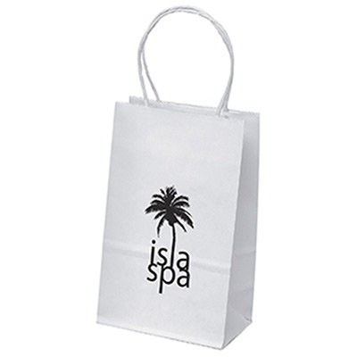 Pup-White Paper Bag