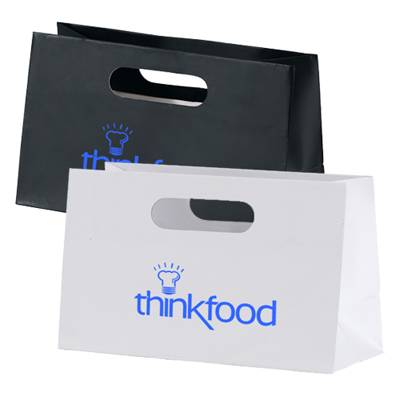 White kraft shopping bag