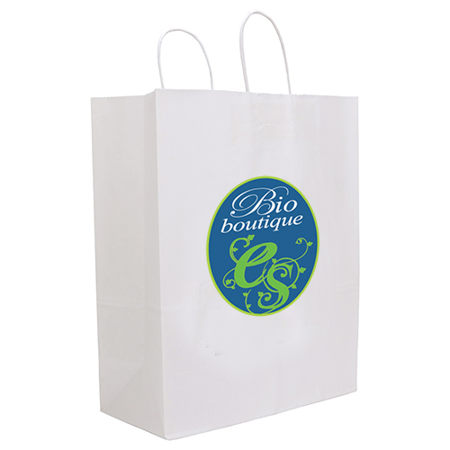 White Guard Bag with Twisted Handles (Color Vista)