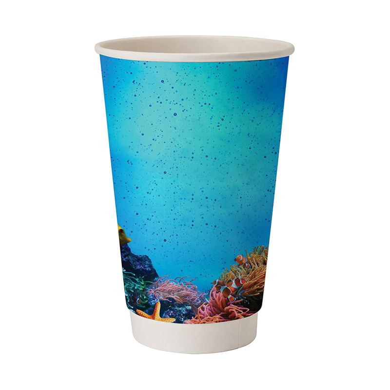  20oz double wall paper drinking cup